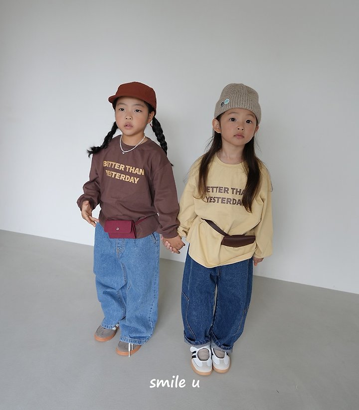 Smile U - Korean Children Fashion - #designkidswear - Butter Tee - 7
