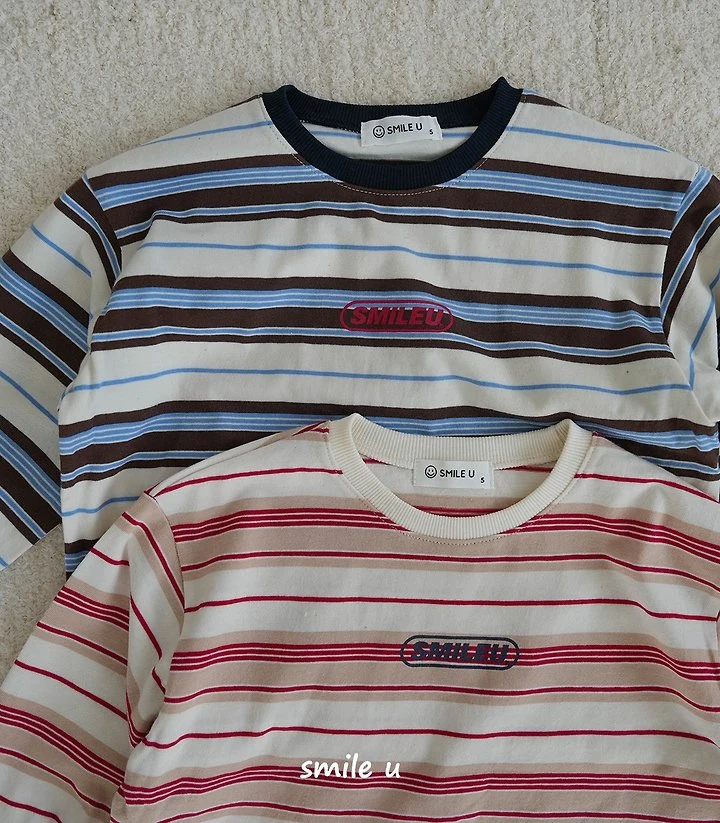 Smile U - Korean Children Fashion - #designkidswear - Ricky Stripe Tee - 3
