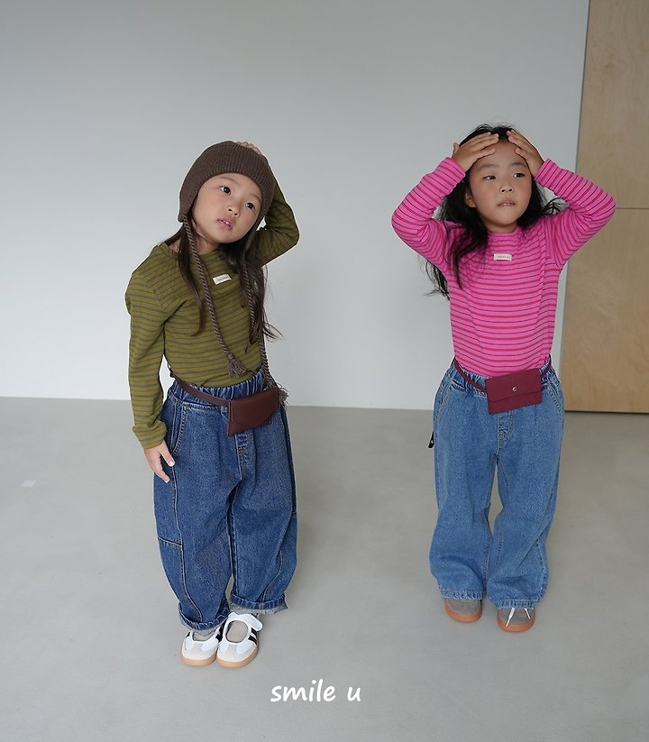 Smile U - Korean Children Fashion - #discoveringself - Bonny Stripe Tee - 9