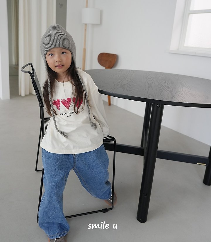 Smile U - Korean Children Fashion - #discoveringself - Heart Tee - 8