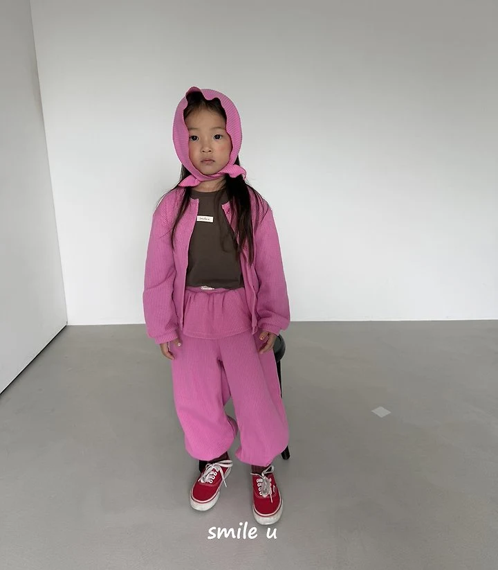 Smile U - Korean Children Fashion - #designkidswear - Waffle Cardigan - 4