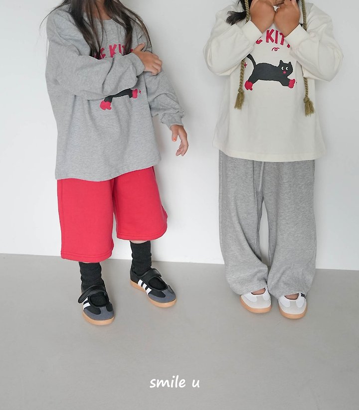 Smile U - Korean Children Fashion - #discoveringself - Cat Tee - 9