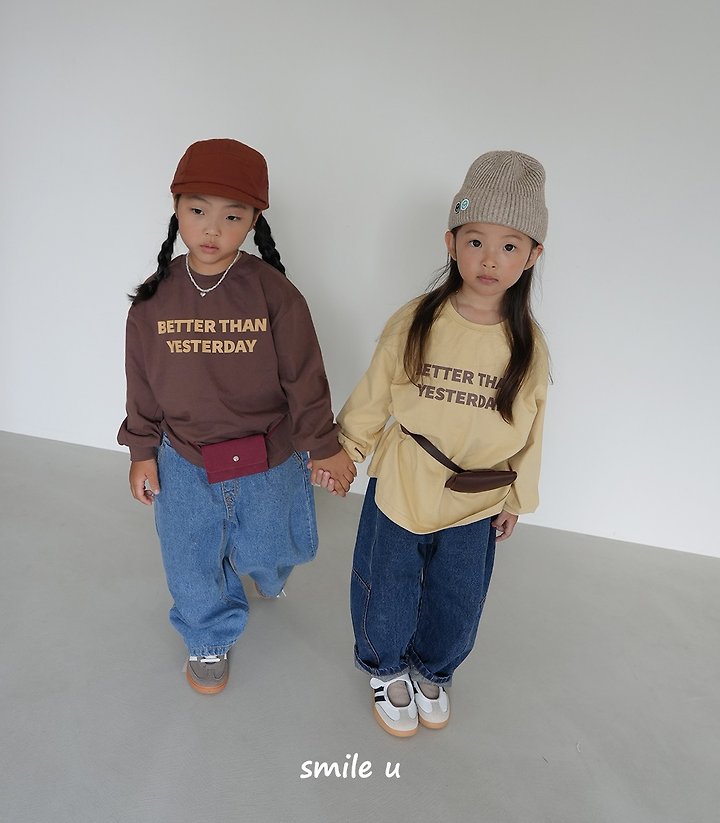 Smile U - Korean Children Fashion - #discoveringself - Butter Tee - 8