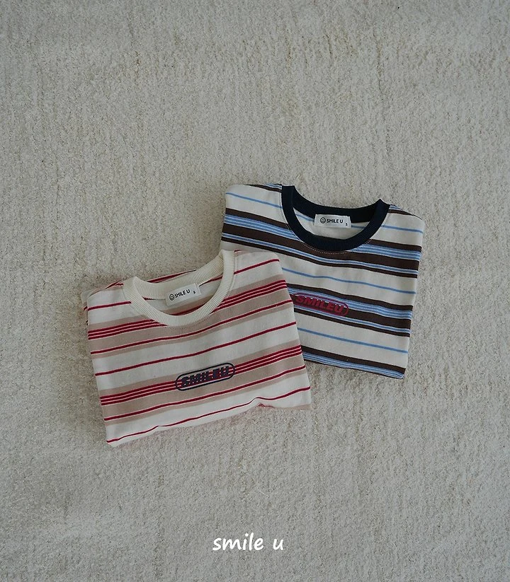 Smile U - Korean Children Fashion - #designkidswear - Ricky Stripe Tee - 4