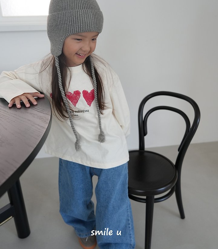 Smile U - Korean Children Fashion - #fashionkids - Heart Tee - 9
