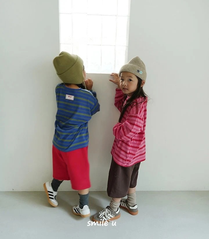 Smile U - Korean Children Fashion - #fashionkids - Pigment Stripe Tee - 11
