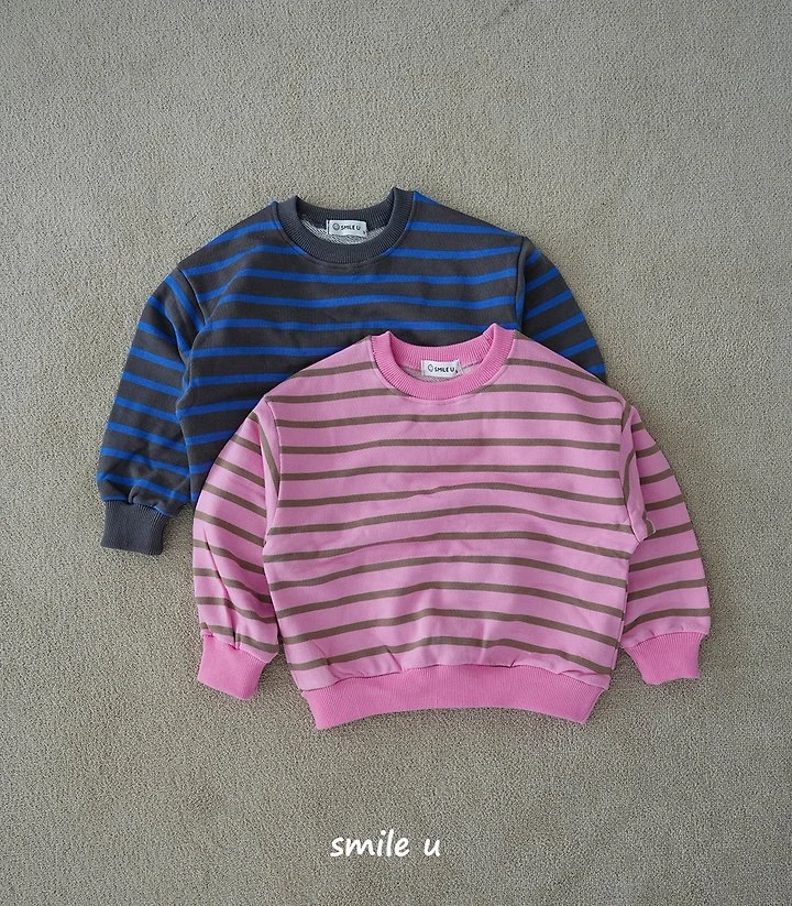 Smile U - Korean Children Fashion - #fashionkids - Line Sweatshirts