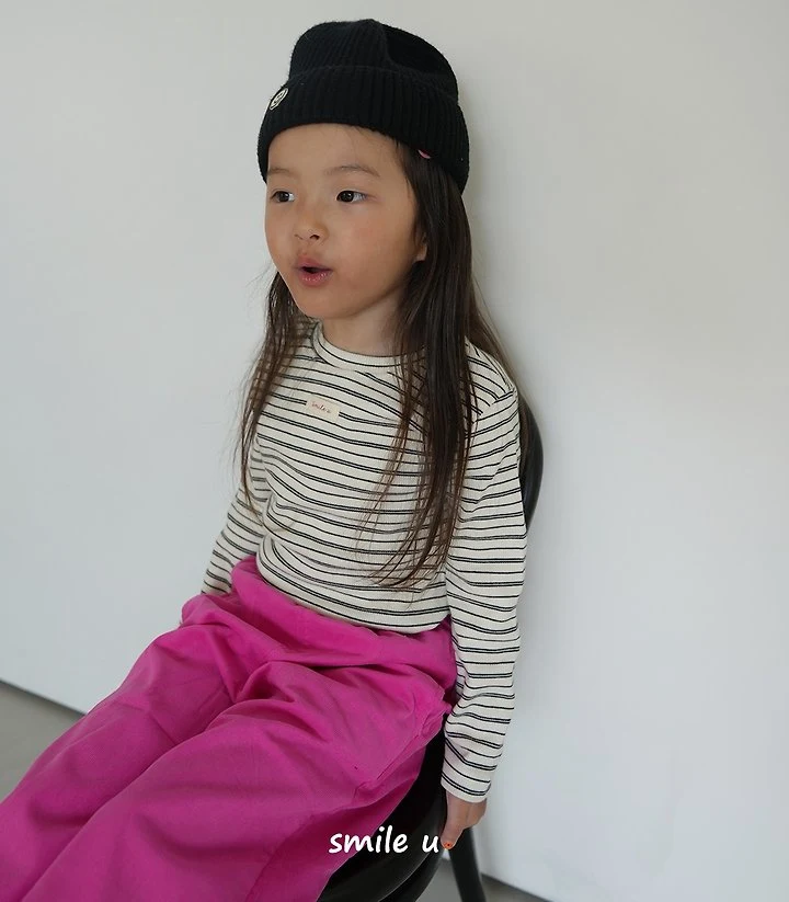 Smile U - Korean Children Fashion - #kidsshorts - Bonny Stripe Tee - 11