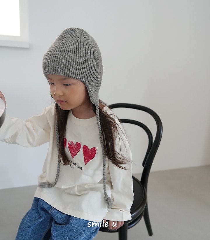 Smile U - Korean Children Fashion - #kidsshorts - Heart Tee - 10