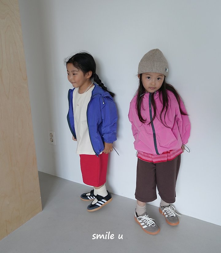 Smile U - Korean Children Fashion - #kidsshorts - Love Rib Zip-up - 5