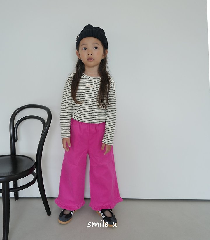 Smile U - Korean Children Fashion - #kidsstore - Bonny Stripe Tee - 12