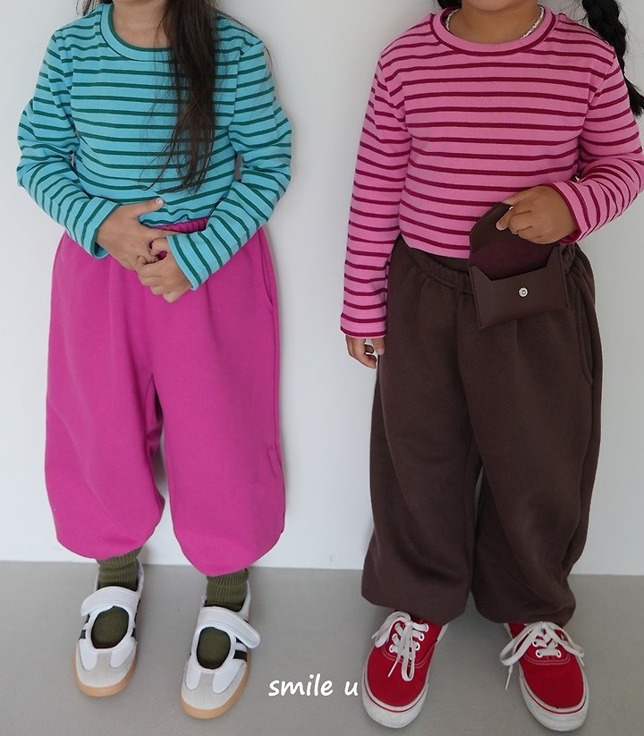 Smile U - Korean Children Fashion - #kidsstore - Piping Stripe Tee - 5