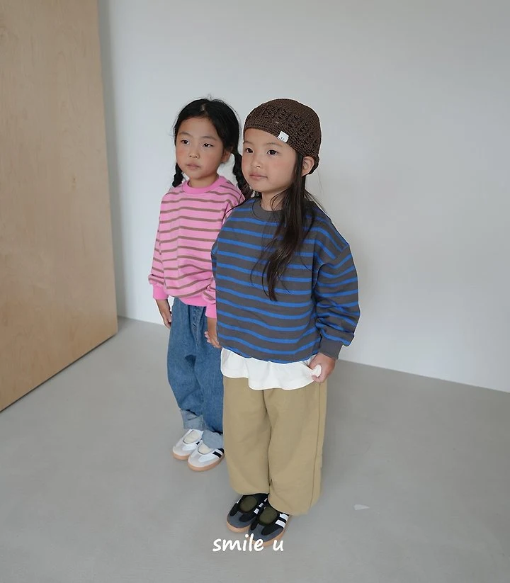 Smile U - Korean Children Fashion - #kidsstore - Line Sweatshirts - 3