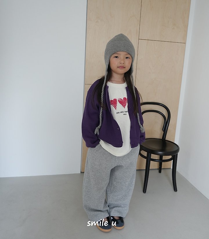 Smile U - Korean Children Fashion - #kidzfashiontrend - Heart Tee - 12