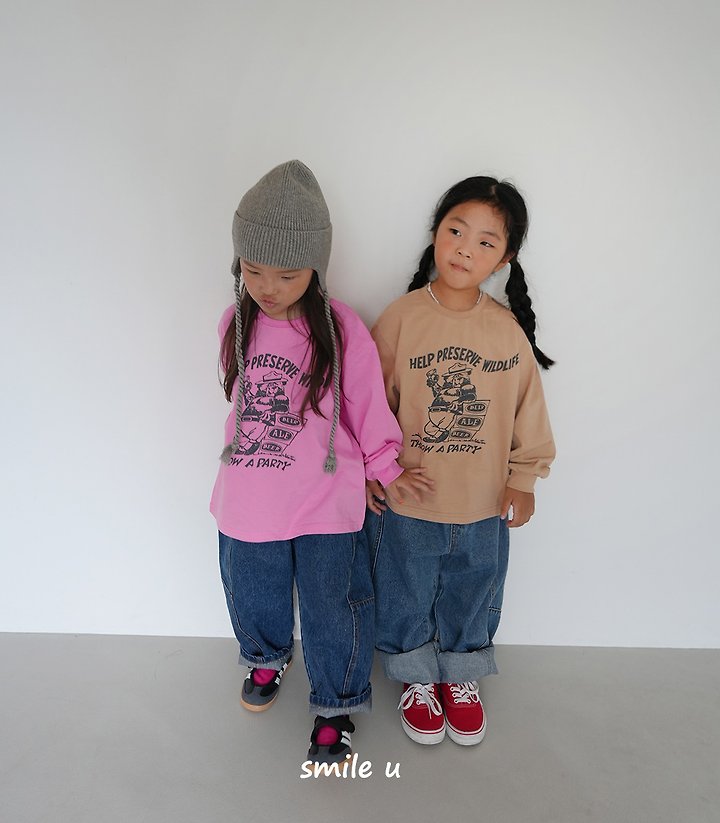 Smile U - Korean Children Fashion - #kidzfashiontrend - Party Bear Tee - 6