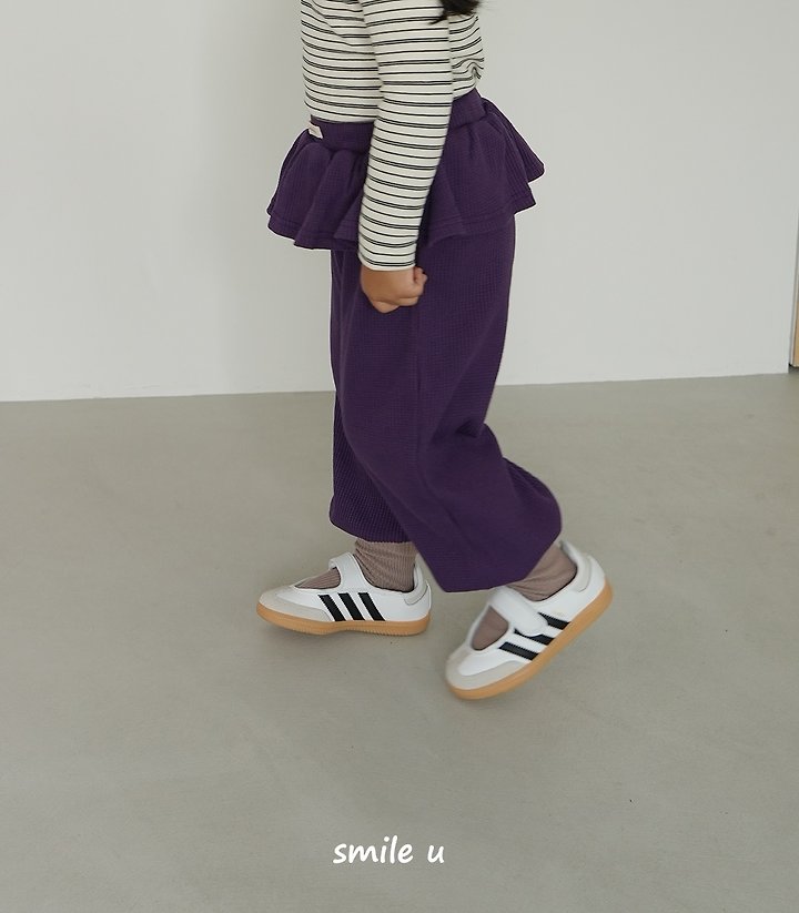 Smile U - Korean Children Fashion - #kidzfashiontrend - Waffle Jogger Pants - 5