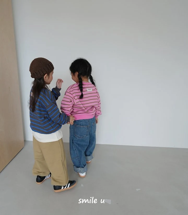 Smile U - Korean Children Fashion - #kidsstore - Line Sweatshirts - 4