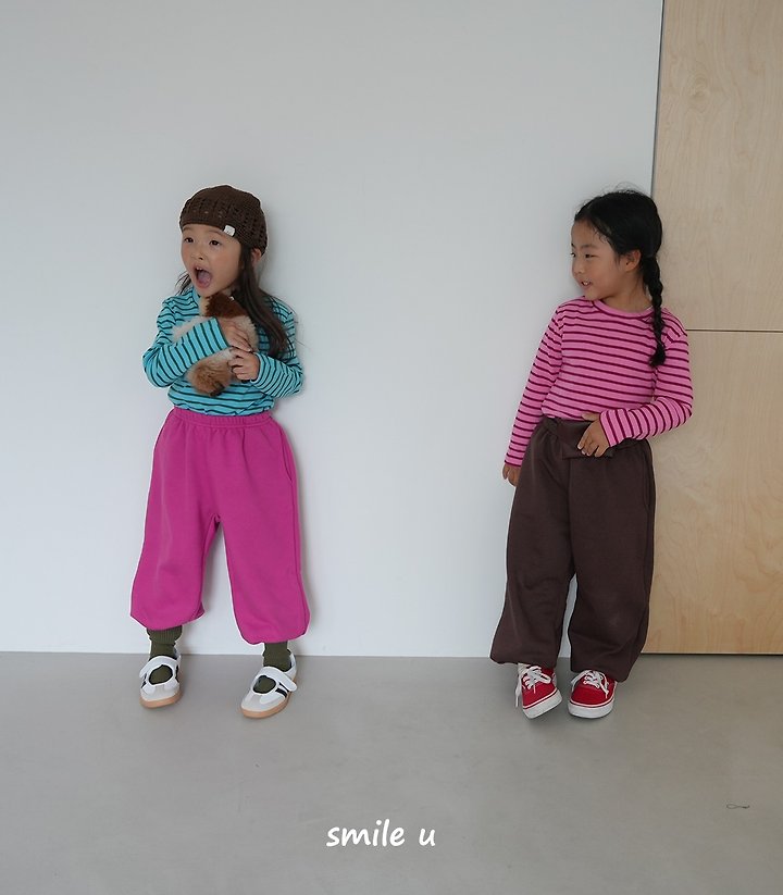 Smile U - Korean Children Fashion - #littlefashionista - Piping Stripe Tee - 8