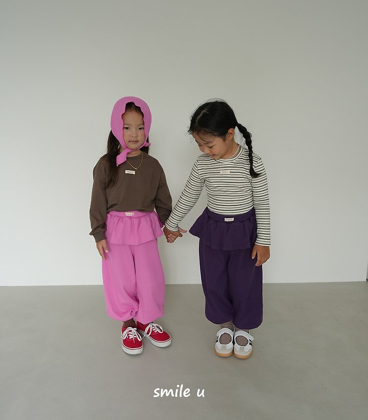 Smile U - Korean Children Fashion - #littlefashionista - Waffle Jogger Pants - 7