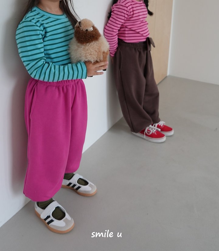 Smile U - Korean Children Fashion - #magicofchildhood - Piping Stripe Tee - 9