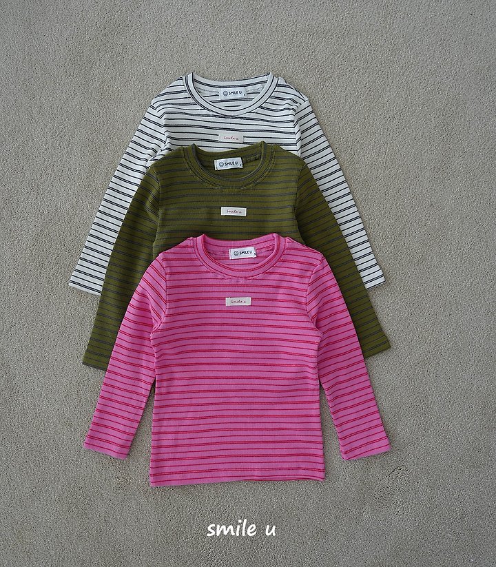 Smile U - Korean Children Fashion - #minifashionista - Bonny Stripe Tee