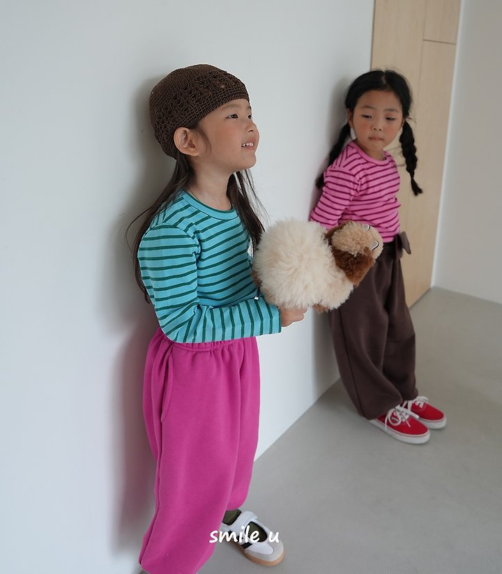 Smile U - Korean Children Fashion - #minifashionista - Piping Stripe Tee - 10