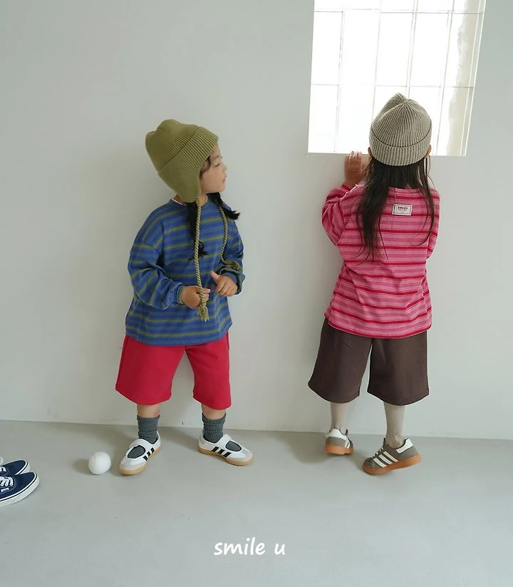 Smile U - Korean Children Fashion - #magicofchildhood - Pigment Stripe Tee - 4