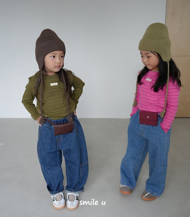 Smile U - Korean Children Fashion - #minifashionista - Basic Denim Pants - 3