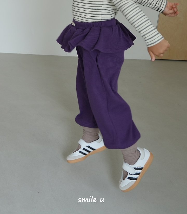 Smile U - Korean Children Fashion - #minifashionista - Waffle Jogger Pants - 9