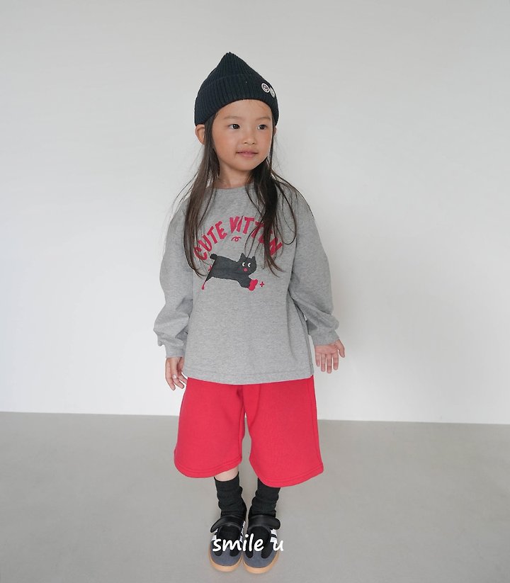 Smile U - Korean Children Fashion - #minifashionista - Cat Tee - 4