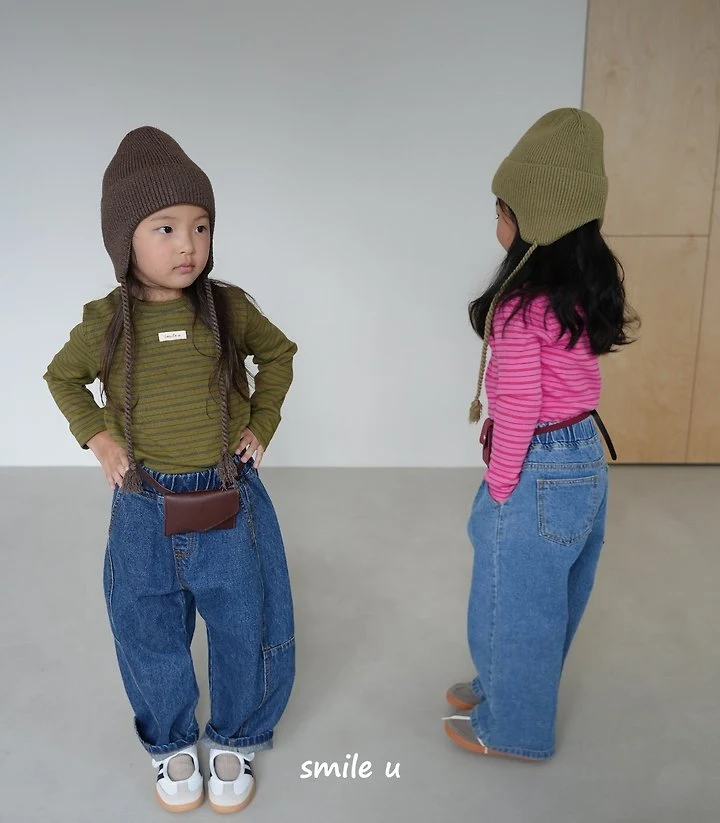 Smile U - Korean Children Fashion - #stylishchildhood - Bonny Stripe Tee - 5