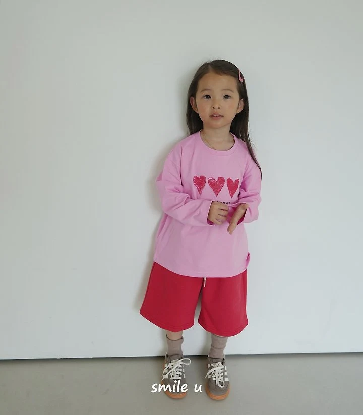 Smile U - Korean Children Fashion - #toddlerclothing - Heart Tee - 4
