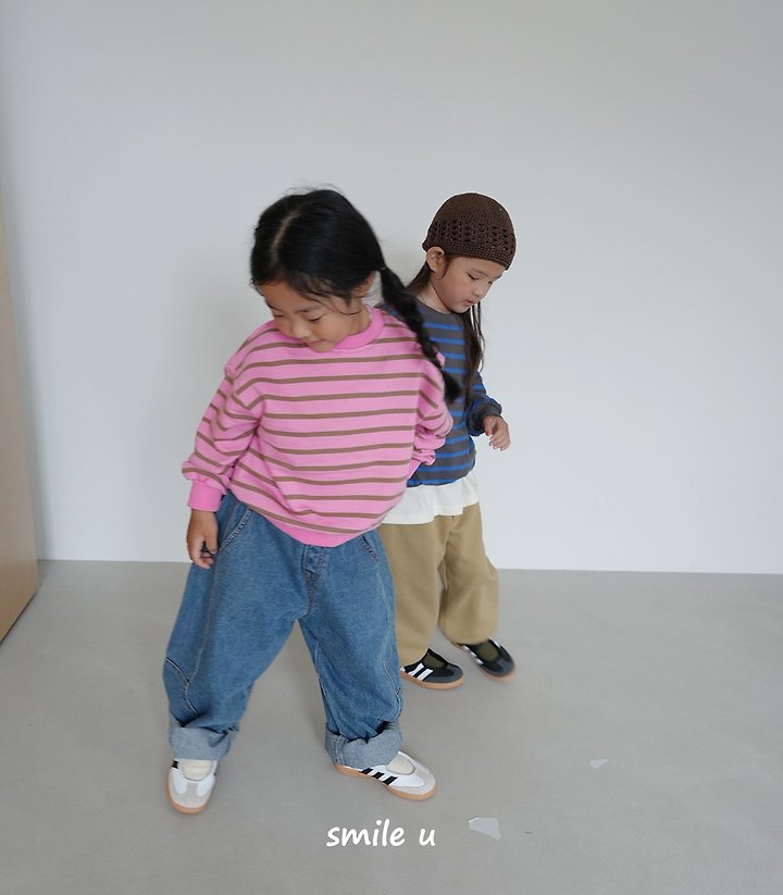 Smile U - Korean Children Fashion - #stylishchildhood - Line Sweatshirts - 12