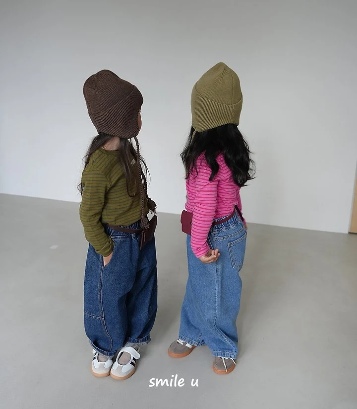 Smile U - Korean Children Fashion - #todddlerfashion - Bonny Stripe Tee - 4