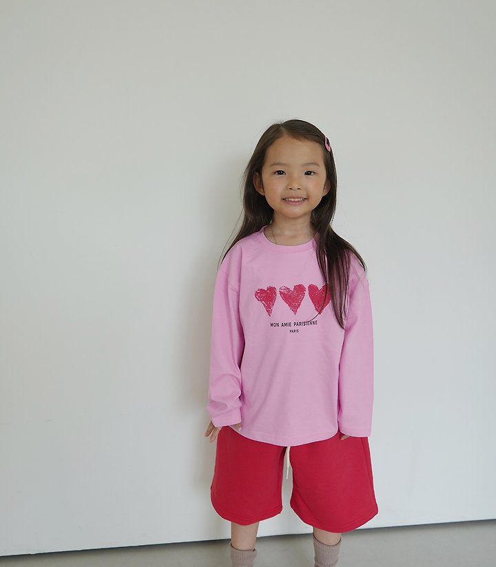 Smile U - Korean Children Fashion - #toddlerclothing - Heart Tee - 3