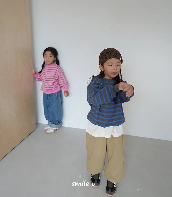 Smile U - Korean Children Fashion - #toddlerclothing - Line Sweatshirts - 11