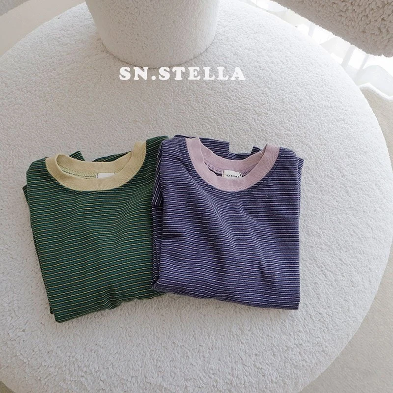 Sn.stella - Korean Children Fashion - #Kfashion4kids - Soso Stripe Tee - 9