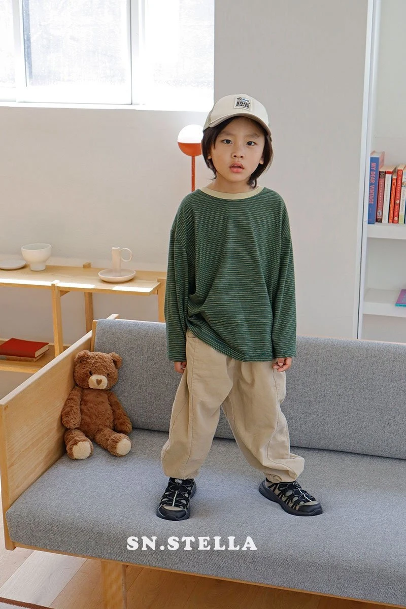 Sn.stella - Korean Children Fashion - #childofig - Golden Jogger Pants - 5