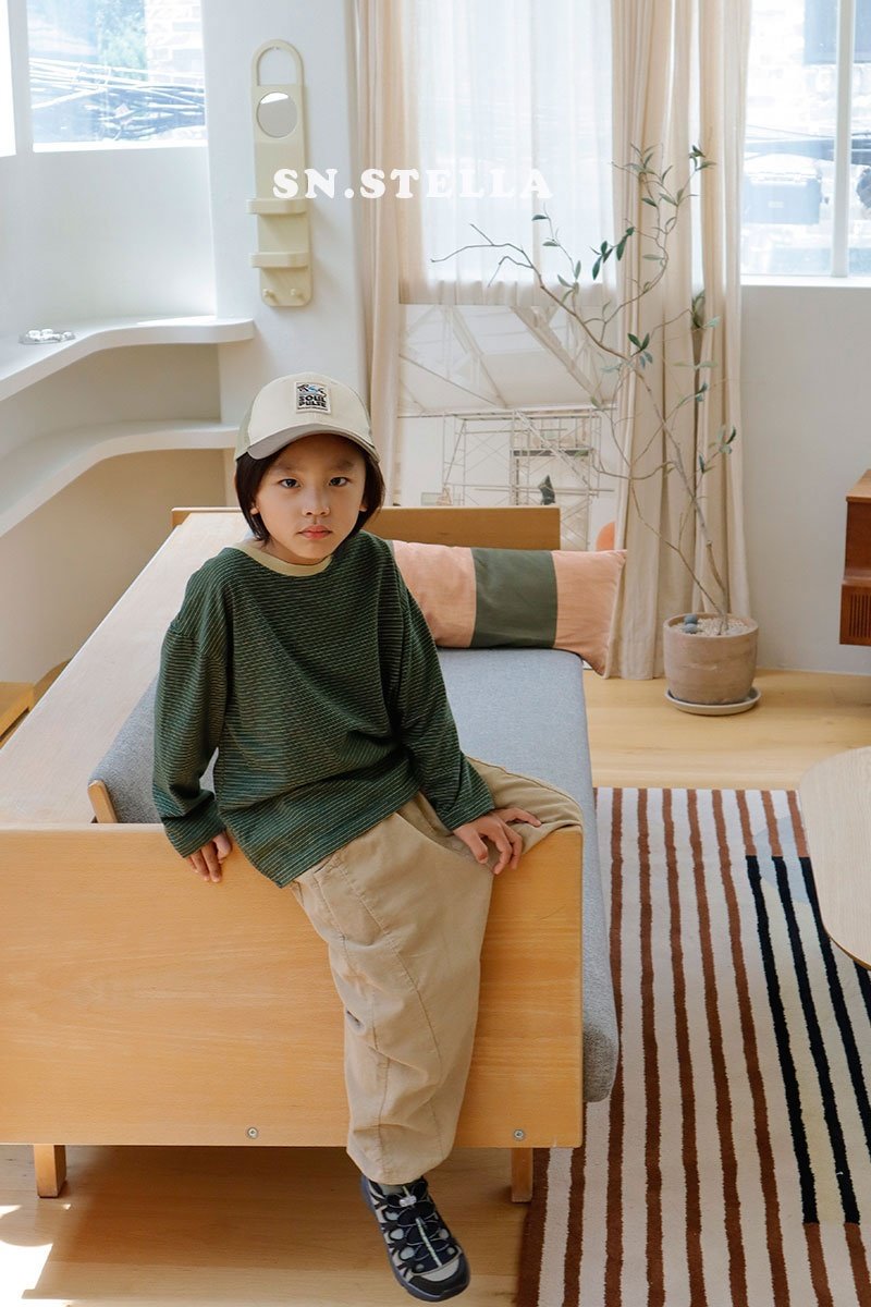 Sn.stella - Korean Children Fashion - #childrensboutique - Golden Jogger Pants - 7