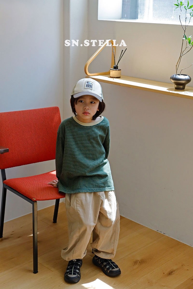 Sn.stella - Korean Children Fashion - #designkidswear - Golden Jogger Pants - 8