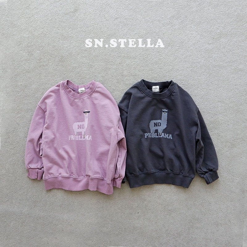 Sn.stella - Korean Children Fashion - #discoveringself - Llama Sweatshirt