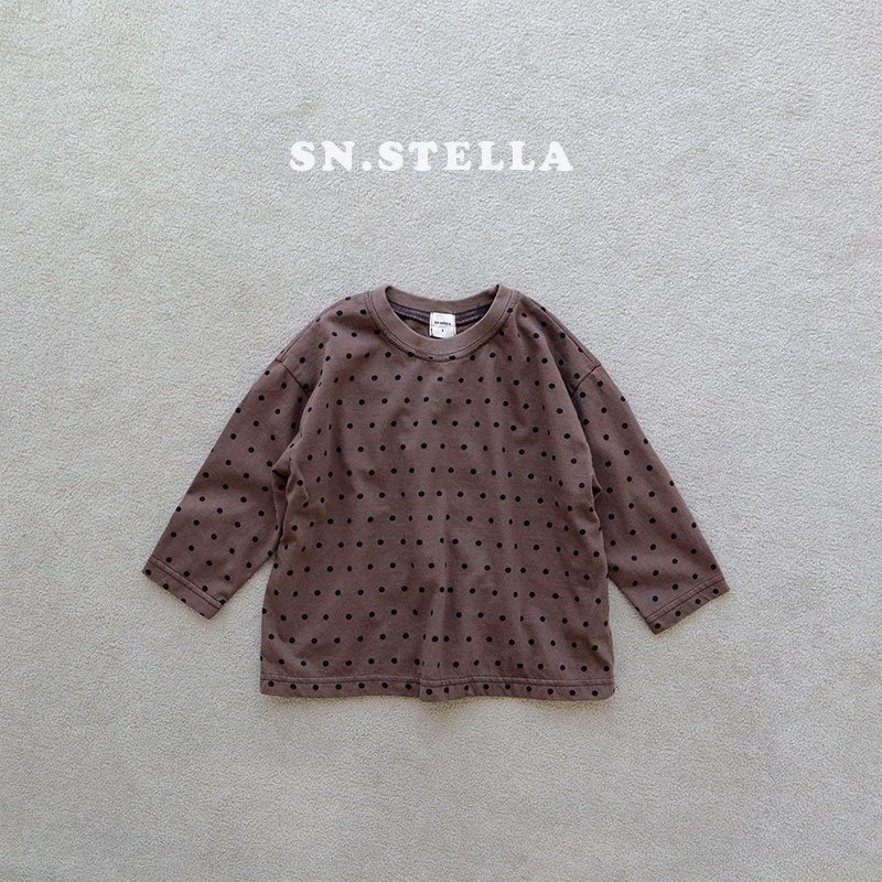 Sn.stella - Korean Children Fashion - #fashionkids - Fall Dot Tee - 12