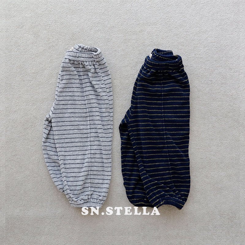 Sn.stella - Korean Children Fashion - #kidsshorts - Stripe Jogger Pants - 10