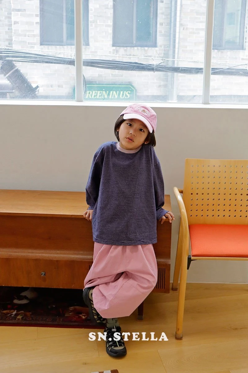 Sn.stella - Korean Children Fashion - #kidsshorts - Soso Stripe Tee - 6