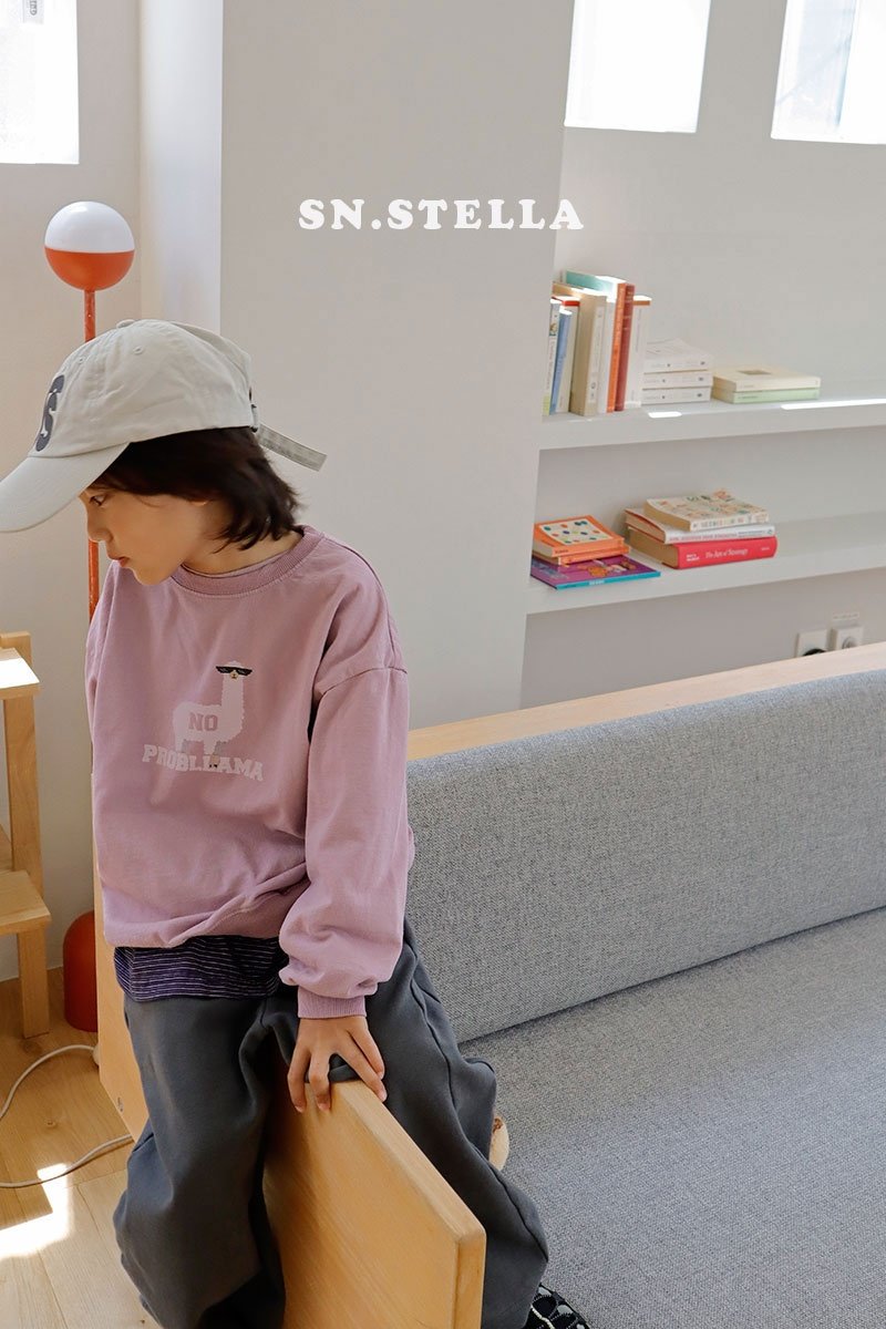 Sn.stella - Korean Children Fashion - #kidsshorts - Llama Sweatshirt - 4