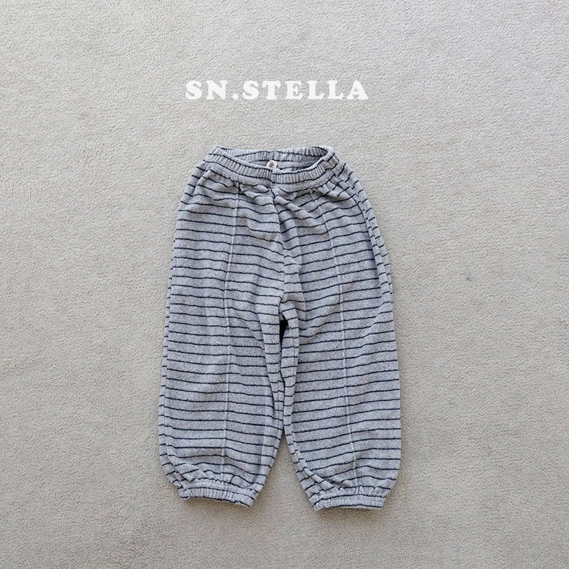 Sn.stella - Korean Children Fashion - #kidzfashiontrend - Stripe Jogger Pants - 12