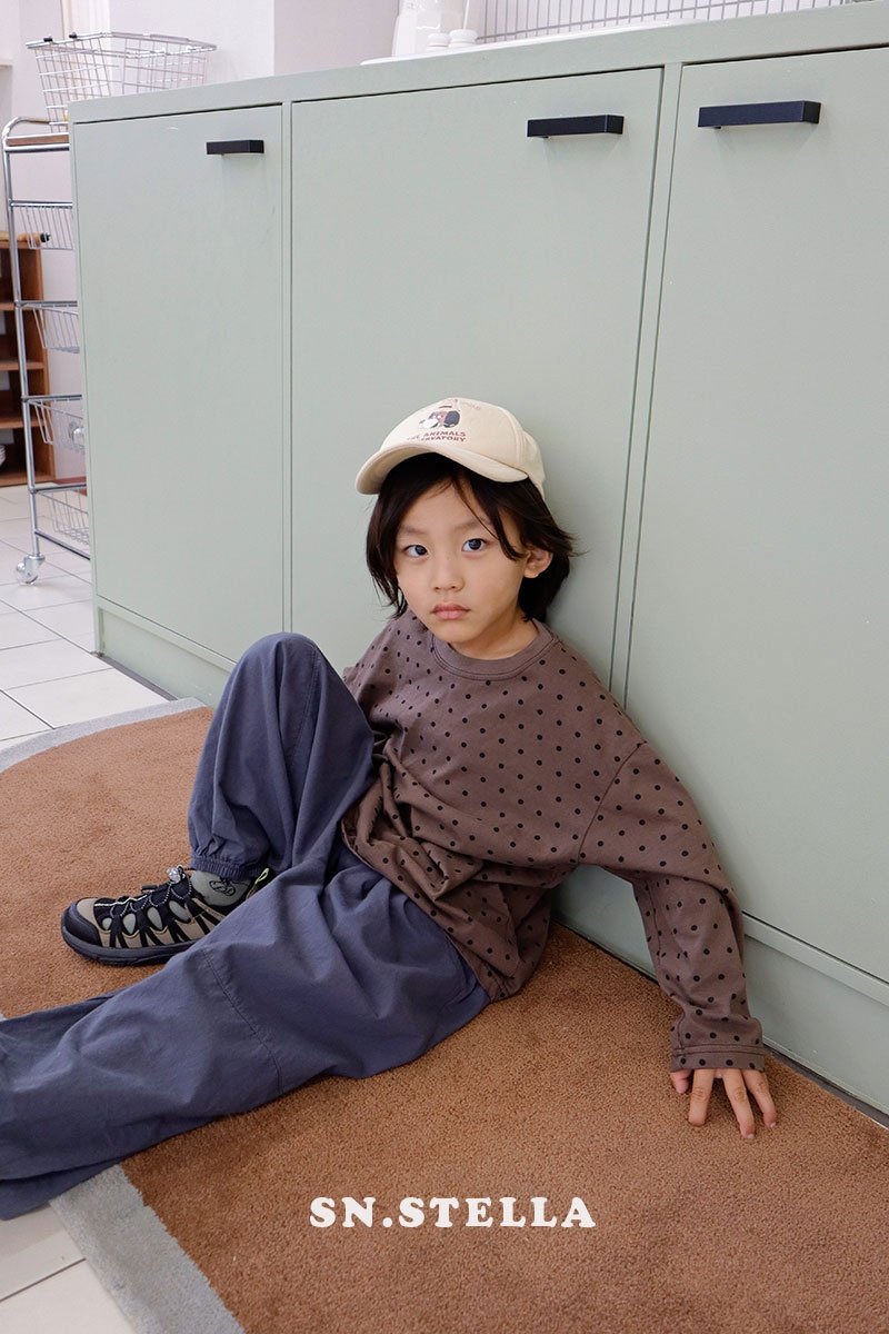 Sn.stella - Korean Children Fashion - #littlefashionista - Fall Dot Tee - 3