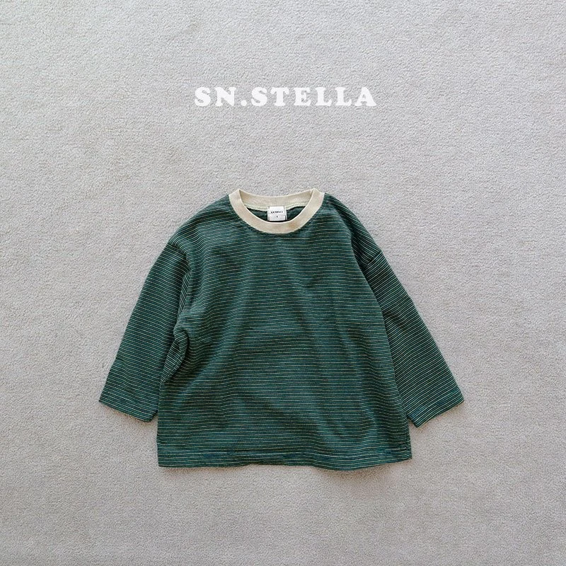 Sn.stella - Korean Children Fashion - #littlefashionista - Soso Stripe Tee - 10