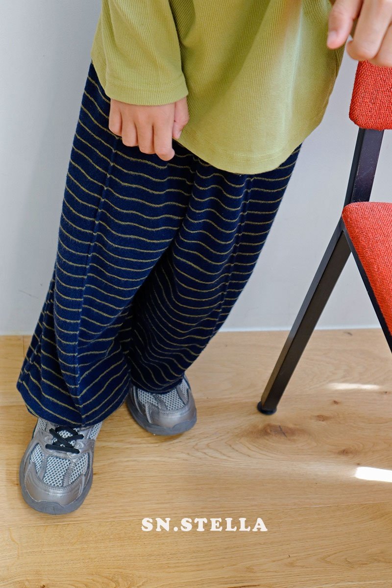 Sn.stella - Korean Children Fashion - #prettylittlegirls - Stripe Jogger Pants - 3