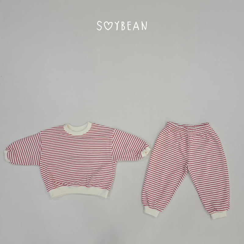 Soybean - Korean Children Fashion - #Kfashion4kids - Striped Top and Bottom Set - 9